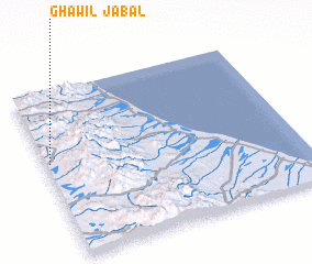 3d view of Jabal Ghawīl